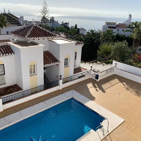 Playa Burriana, Tva Terasser, Havsutsikt, Pool Nerja Exterior photo